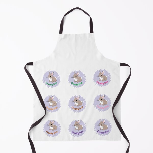 Item preview, cute brown bunny cruelty free illustration labels pack designed and sold by BritishDelights.