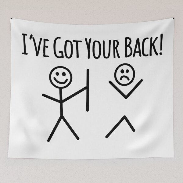 Item preview, I've Got Your Back (black) designed and sold by john-ki.