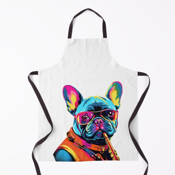 Item preview, French Bulldog plays saxophone designed and sold by RalNix.