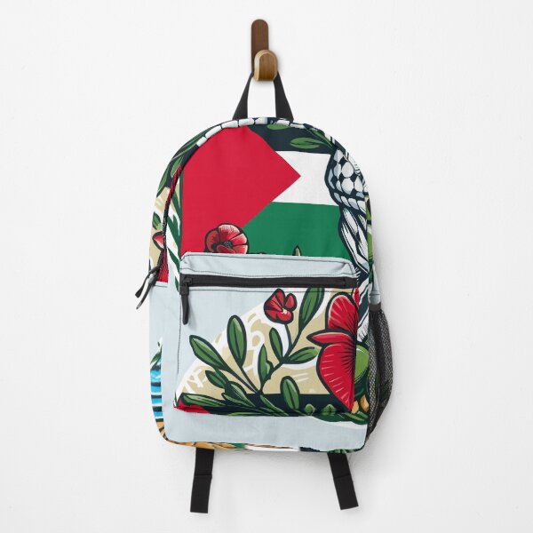 Item preview, Palestine Flag Poppy Flowers Keffiyeh River Olives Watermelon Sea Al-Quds designed and sold by Slice Of Seed.