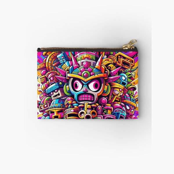 Item preview, Vibrant Aztec Warrior Mesoamerican Inspired Artwork designed and sold by WickedAI.