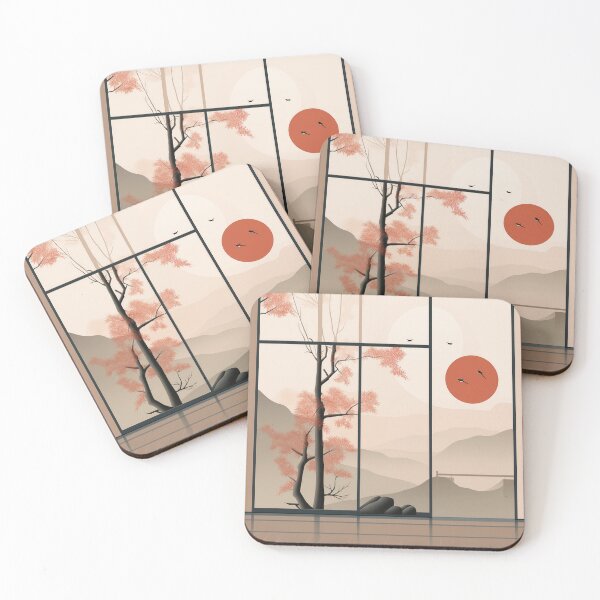 Item preview, Traditional Japanese Landscape in Autumn designed and sold by Nicholson Street Creative.