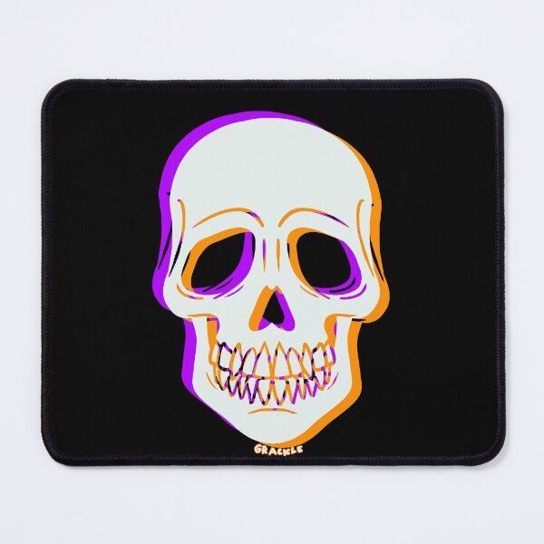 Item preview, 3D Glitch Skull (Orange and Purple Version) designed and sold by JanGrackle.