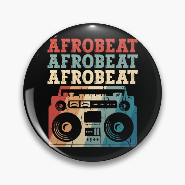 Item preview, Afrobeat Retro Colorful Boombox | African Dance Music - Black designed and sold by PearlMoonGrapes.