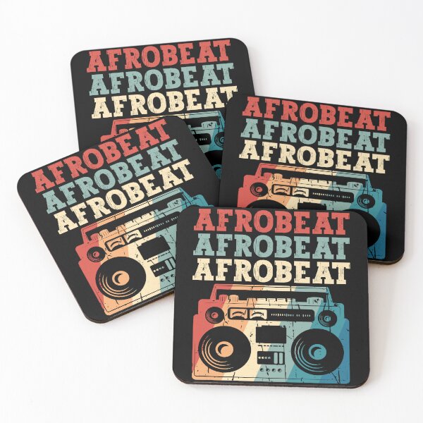 Item preview, Afrobeat Retro Colorful Boombox | African Dance Music - Black designed and sold by PearlMoonGrapes.