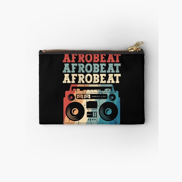 Aperçu de l'œuvre Afrobeat Rétro Boombox Coloré | Musique de danse africaine - Noir créée et vendue par PearlMoonGrapes.