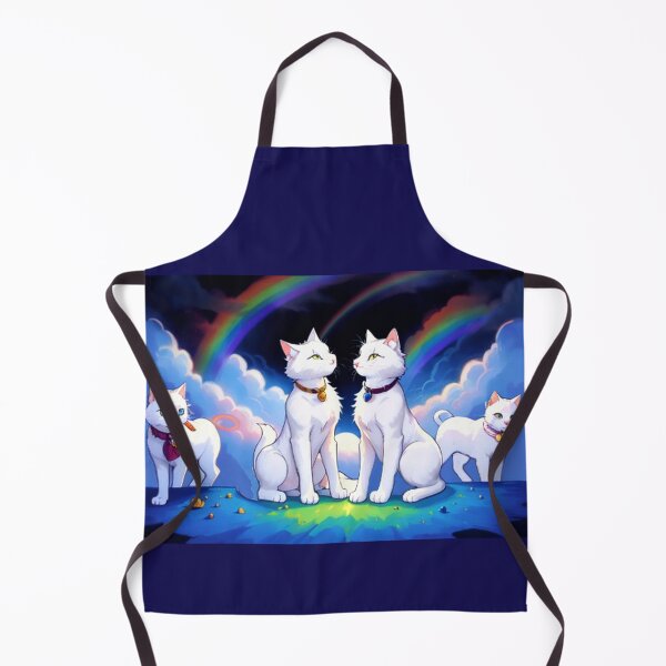 Item preview, White Cats and Rainbows designed and sold by TheDarkWardrobe.