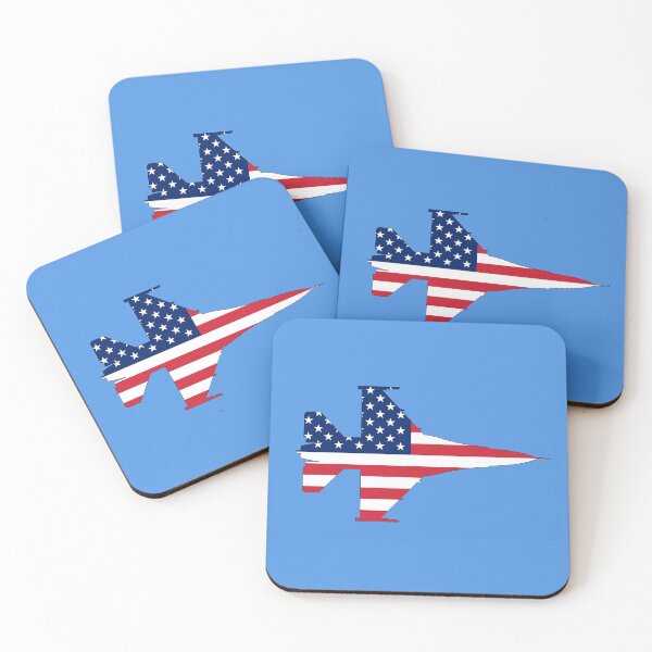 Item preview, Flag of the United States of America in shape of F-16 Fighting Falcon designed and sold by Jukka Heilimo.