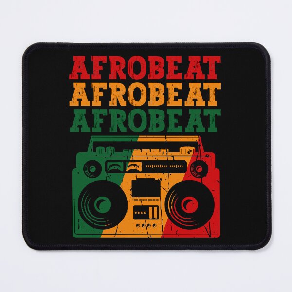 Item preview, Pan-African Colors Afrobeat Colorful Boombox | African Dance Music - Black designed and sold by PearlMoonGrapes.