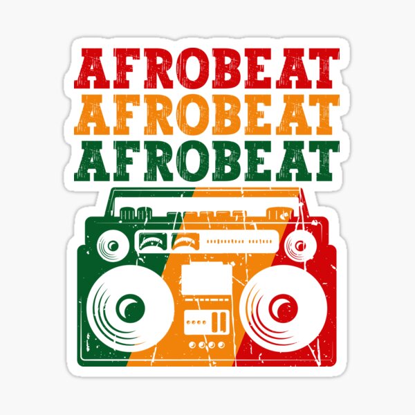 Artikel-Vorschau von Panafrikanische Farben Afrobeat Bunte Boombox | Afrikanische Tanzmusik – Schwarz, designt und verkauft von PearlMoonGrapes.