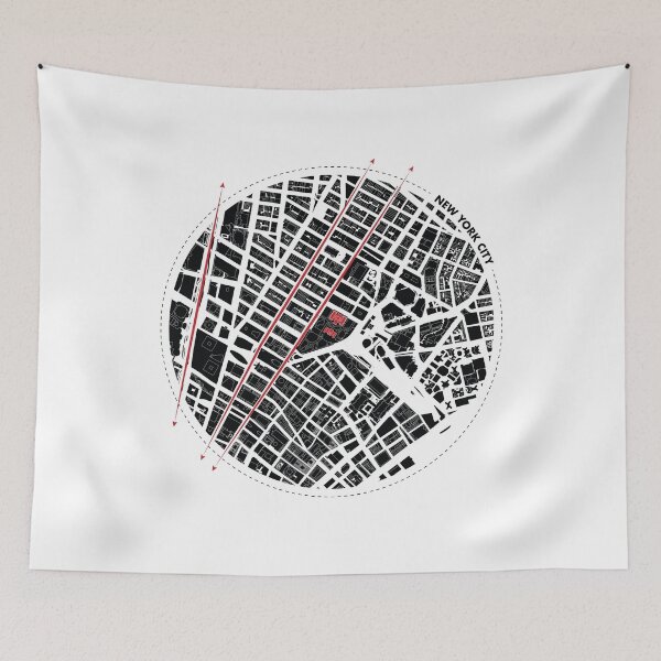 Item preview, Big Apple Blueprint: New York City Urban Plan designed and sold by Mundivagant Designs.