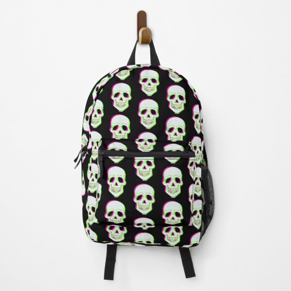 Item preview, 3D Glitch Skull (Pink and Green Version) designed and sold by JanGrackle.