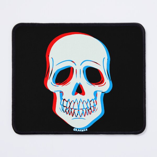 Item preview, 3D Glitch Skull (Red and Blue Version) designed and sold by JanGrackle.