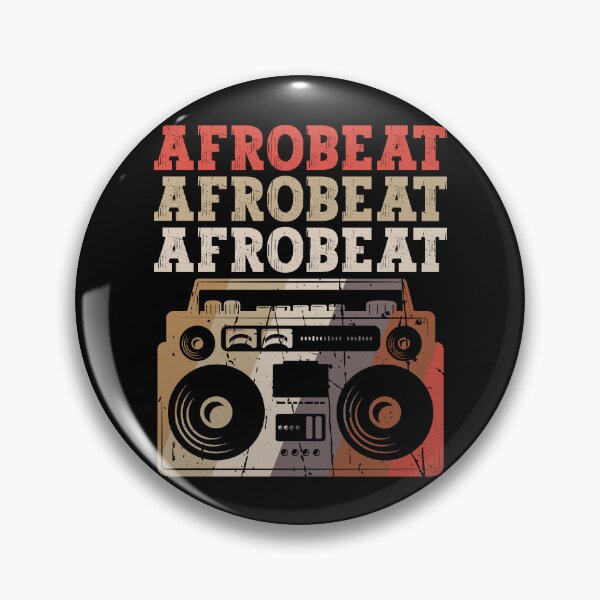 Item preview, Retro Earth Tones Afrobeat Colorful Boombox | African Dance Music - Black designed and sold by PearlMoonGrapes.