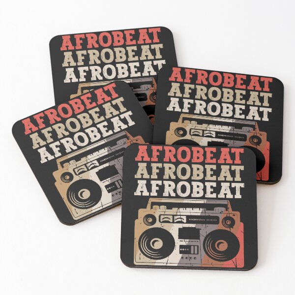Item preview, Retro Earth Tones Afrobeat Colorful Boombox | African Dance Music - Black designed and sold by PearlMoonGrapes.