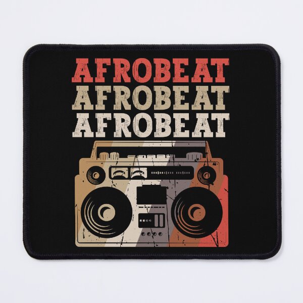Item preview, Retro Earth Tones Afrobeat Colorful Boombox | African Dance Music - Black designed and sold by PearlMoonGrapes.