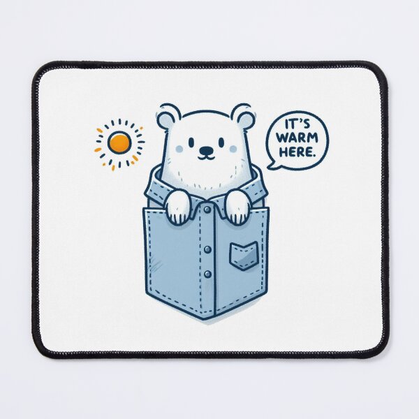 Item preview, Pocket Art Polar Bear designed and sold by LemuellTrends.