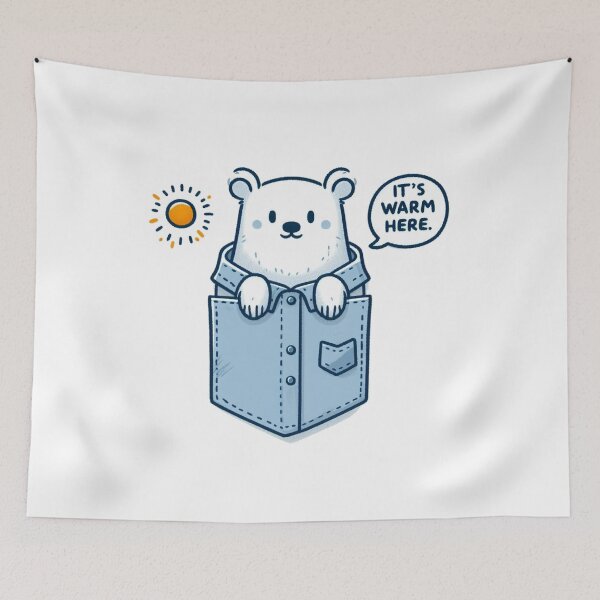 Item preview, Pocket Art Polar Bear designed and sold by LemuellTrends.