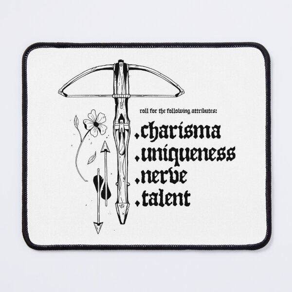 Item preview, C.U.N.T (Charisma, Uniqueness, Nerve, Talent), funny dnd design designed and sold by GoblinGoblin.