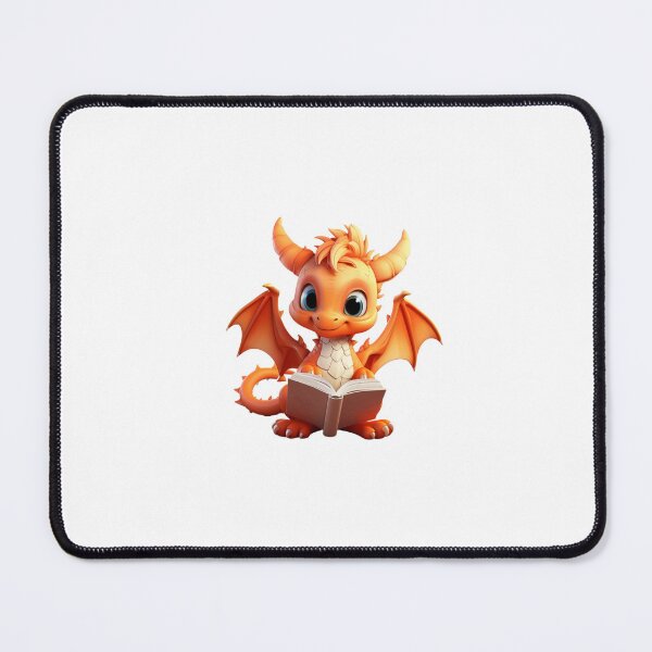 Item preview, Cute Orange Dragon Reading a Book - Sticker designed and sold by kalyssa44.