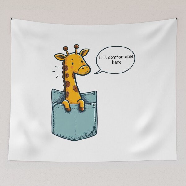Item preview, Pocket Art Giraffe designed and sold by LemuellTrends.