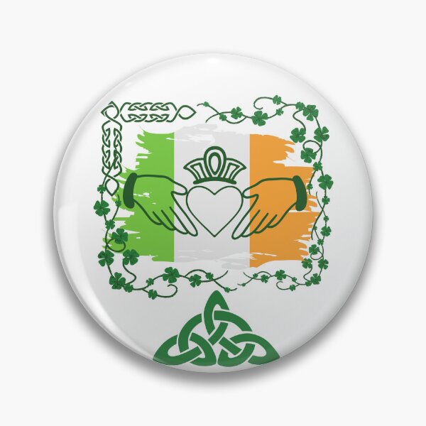 Item preview, Irish  Claddagh ring with Irish flag designed and sold by MCanderart.