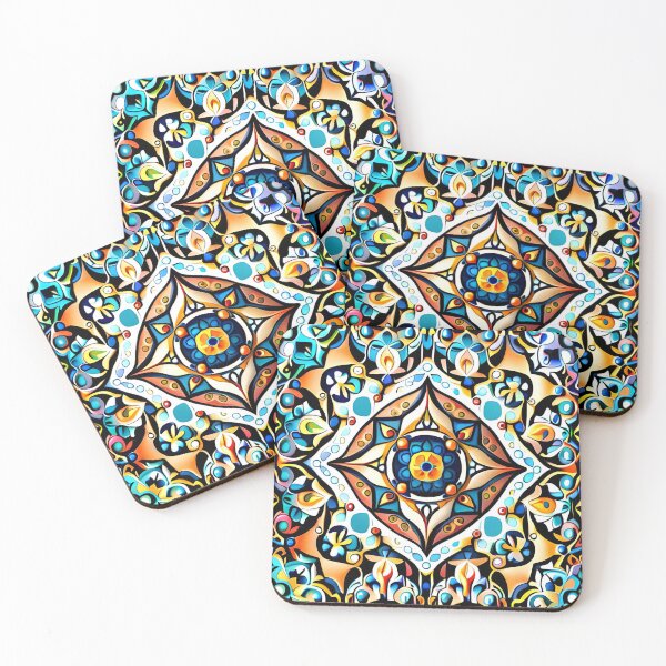 Artikelvorschau, Filigree Art Elegant & Royal Diamond Point Flower Mandala entworfen und verkauft von Zeporas Castle.