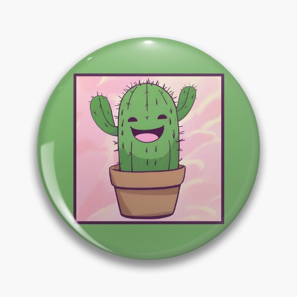 Item preview, Super Happy Cactus - Anime Style designed and sold by Yankee Doodle Gandy.