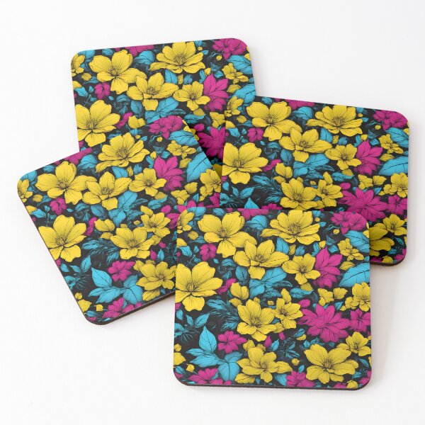 Item preview, Neon Flower Pattern designed and sold by WAUZ.