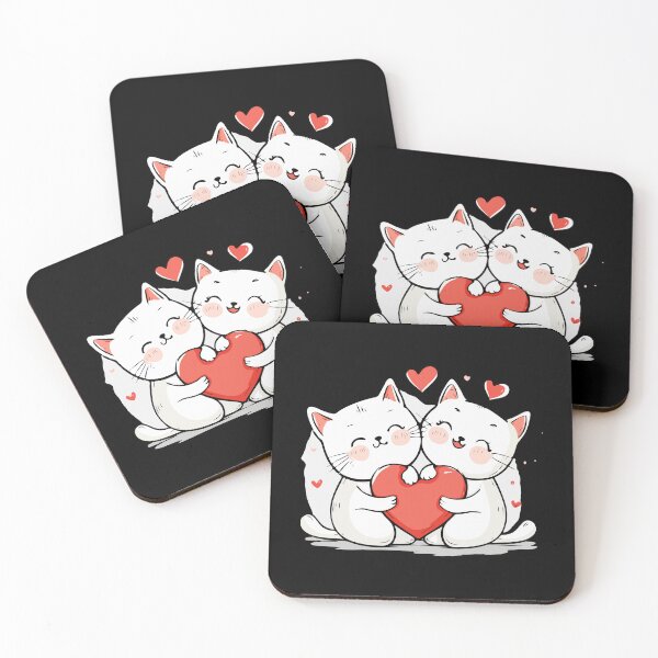 Item preview, Kittens Heart - Love Valentine's Day Lover Couple Cute Funny designed and sold by TheRealmWithin.