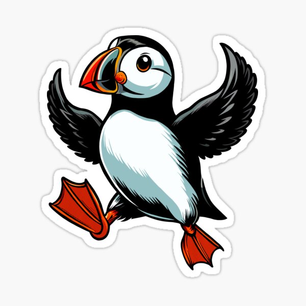 Item preview, Hoppin’ Puffin designed and sold by Ghost on Toast.