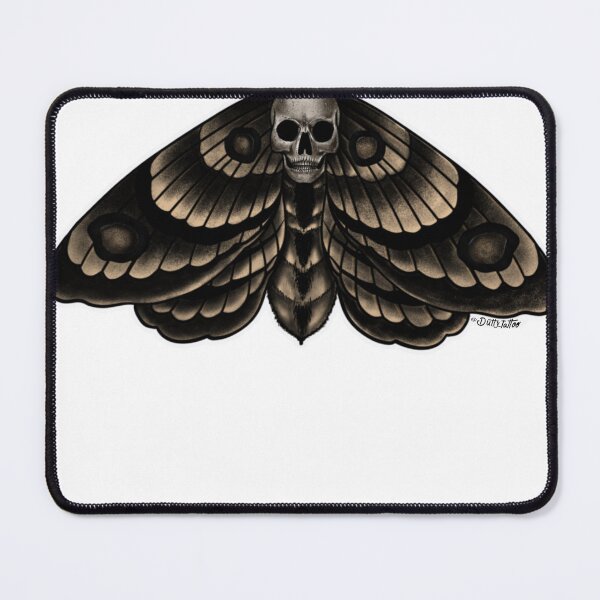 Item preview, death moth designed and sold by Dutty Tattoo.