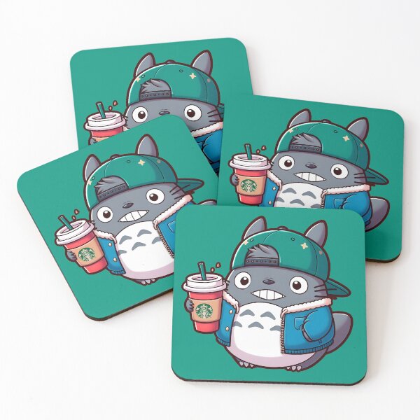 Item preview, My neighbor Totoró having a coffee designed and sold by maurirocha.