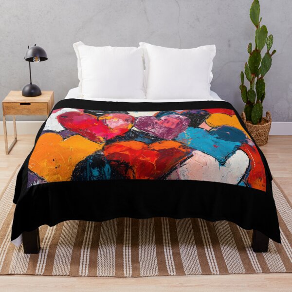 Item preview, Canvas of Emotion- Exploring Love's Depths and Fusion of Artistic Daring with Bold Brushstrokes and Bauhaus Elegance designed and sold by OlfactoART Studio.