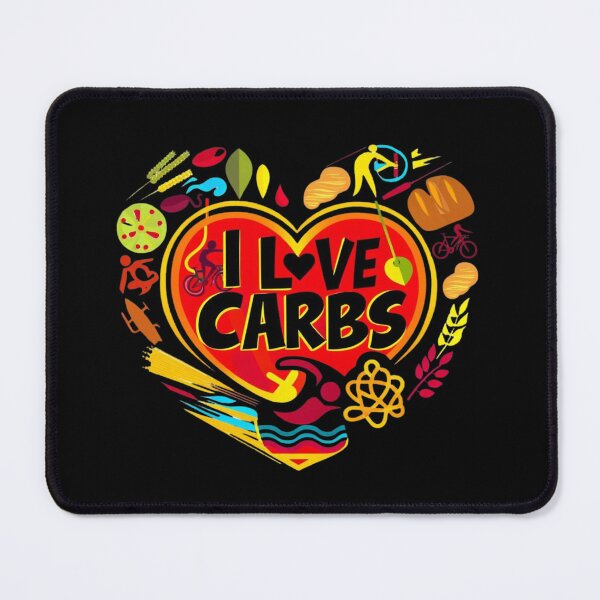 Item preview, I Love Carbs - Essential Energy Triathlete T-Shirt designed and sold by Triathlongram.