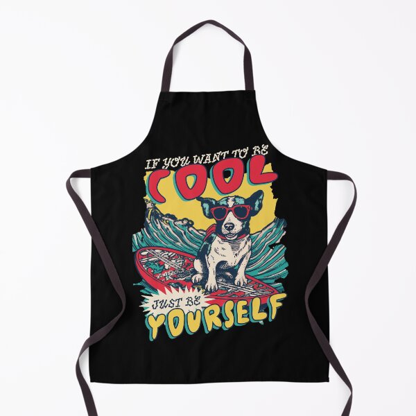 Item preview, Funky t-shirt design with a dog in the sea be cool just be yourself designed and sold by DrawHandArt.