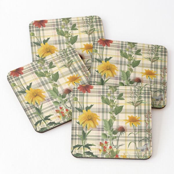 Item preview, Botanical Elegance: Vintage Plaid Oasis designed and sold by matdiazl.