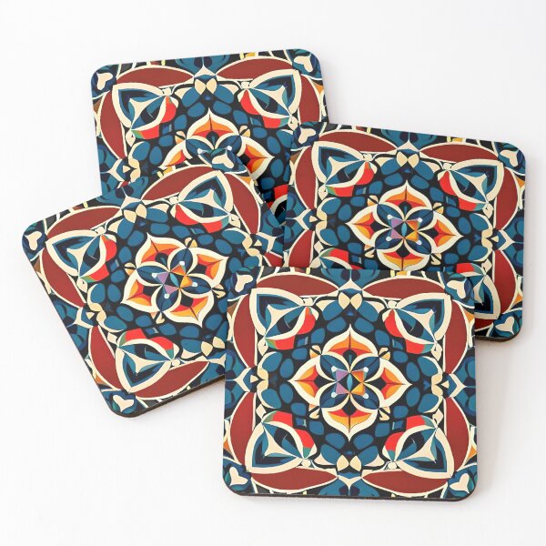 Item preview, Filigree Art Elegant & Royal Blue Prism Flower Mandala designed and sold by Zeporas Castle.