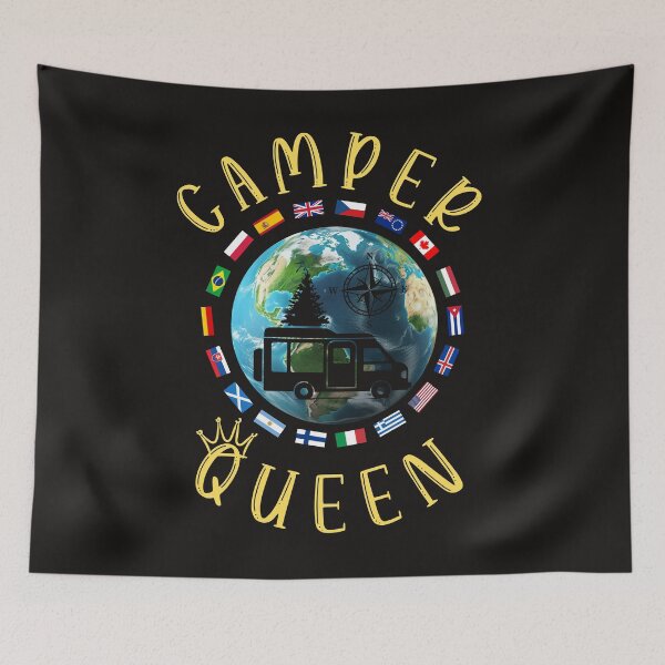 Item preview, Camper Queen design designed and sold by Lemilemi.