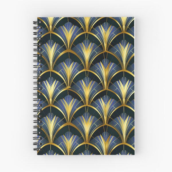 Item preview, Art Deco Royal Blue And Golden Hues Pattern designed and sold by DEC02.