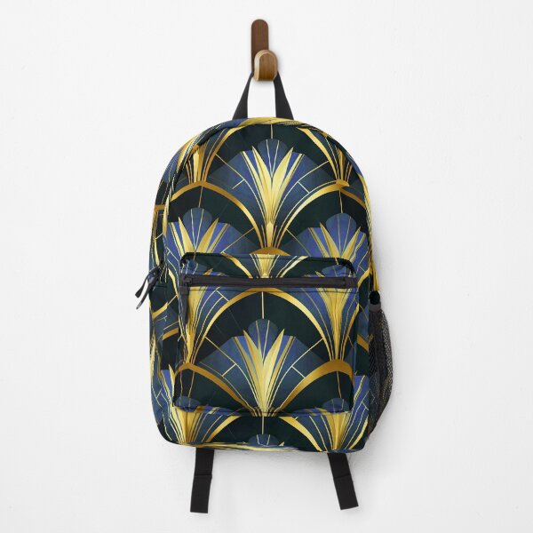 Item preview, Art Deco Royal Blue And Golden Hues Pattern designed and sold by DEC02.