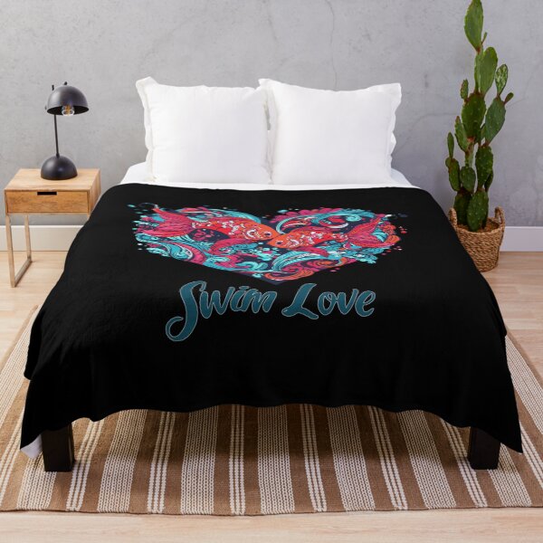 Aperçu de l'œuvre Swim Love Heart - Amour Couple Amoureux De La Saint-Valentin Mignon Drôle créée et vendue par TheRealmWithin.