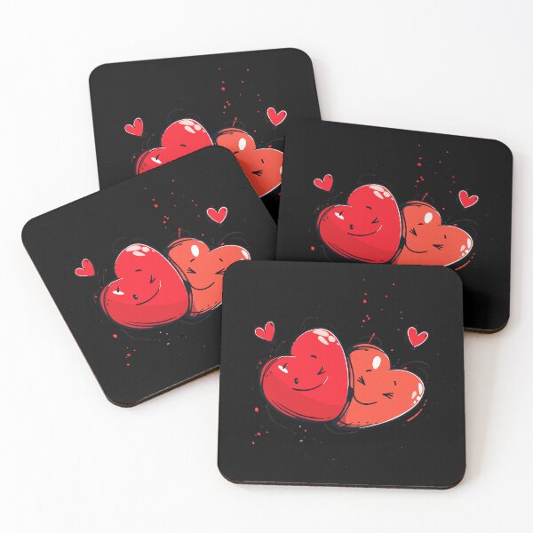 Item preview, Two Hearts - Love Valentine's Day Lover Couple Cute Funny designed and sold by TheRealmWithin.
