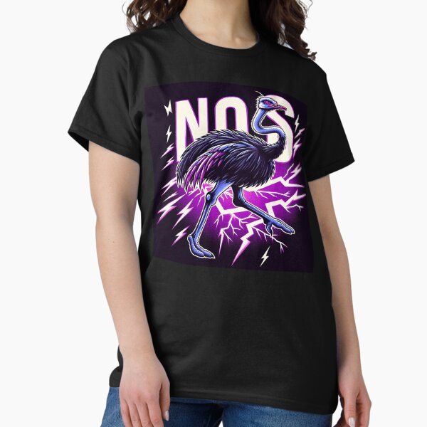 Item preview, $NOSS "Racing Radiance: Ostrich Unleashing Purple Lightning" designed and sold by zzz888.