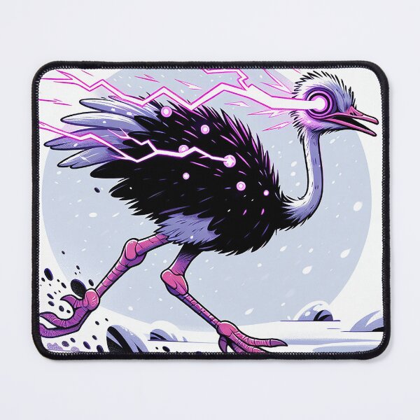 Item preview, $NOSS "Frosty Dash: Ostrich Unleashes Purple Lightning" designed and sold by zzz888.
