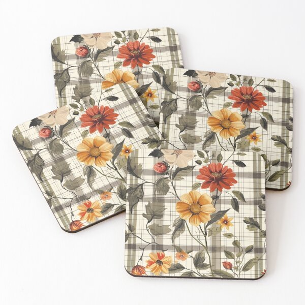 Item preview, Floral Tapestry: Vintage Botanical Plaid designed and sold by matdiazl.
