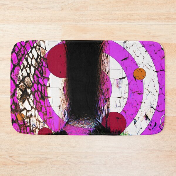 Item preview, Modern Abstract Illustration, purple circles, geometric shapes designed and sold by IdoFriedmanArt.