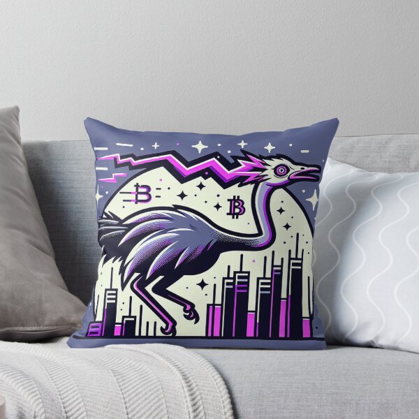 Item preview, $NOSS "Radiant Dash: Ostrich Unleashing Purple Lightning" designed and sold by zzz888.