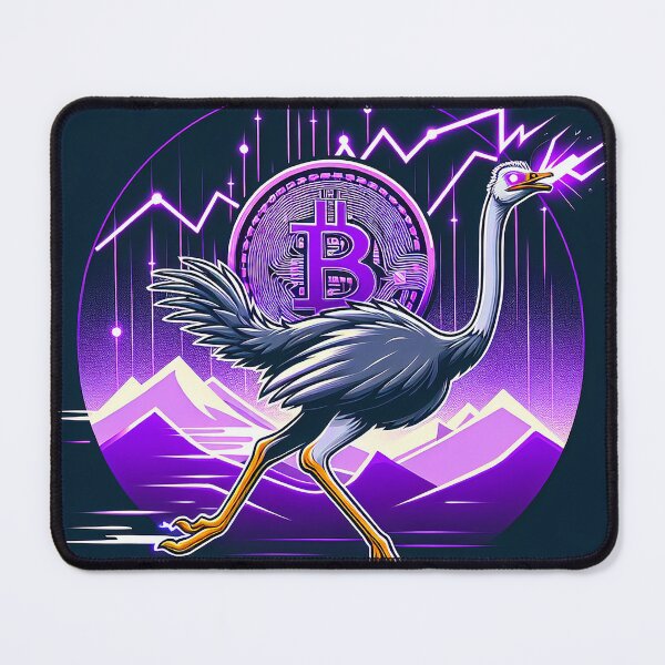 Item preview, $NOSS "Swift Radiance: Ostrich Unleashes Purple Lightning" designed and sold by zzz888.