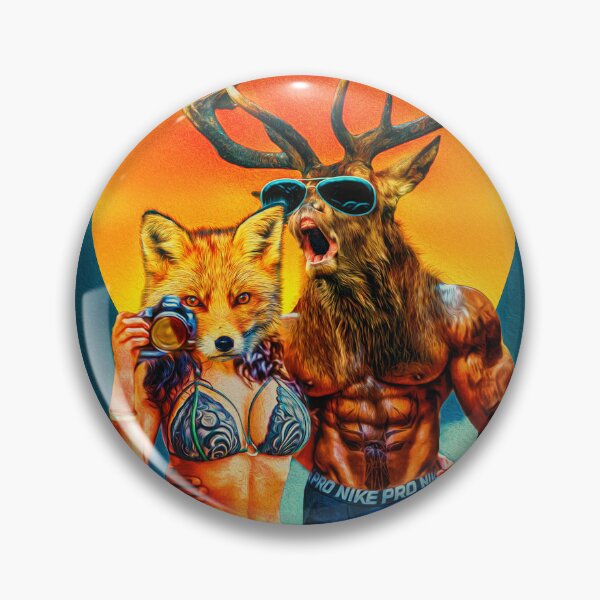 Item preview, Furry couple Deer and Fox on the beach designed and sold by drug-z.